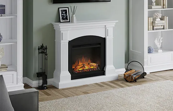 How does an electric fireplace works?