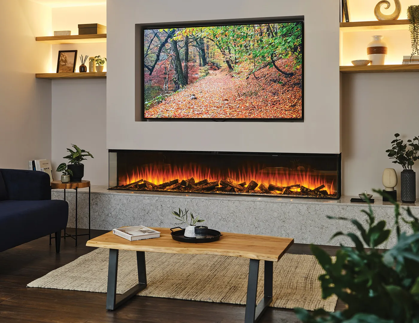Electric fireplace video
