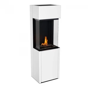 Planika Fires Arcticon white remote controlled bioethanol fireplace