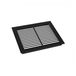 Black Ventilation Grille - Size: 25x20.5 cm - Ventilation Area: 210 cm²