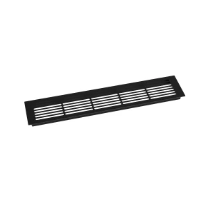 Ventilation Grille Black - 50x10 cm with a ventilation area of 214 cm²