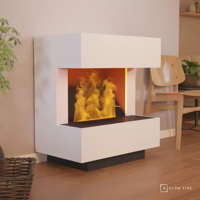 Glow Fire Kleist Electric Fireplace – Opti-Myst Cassette 600, white Glow Fire Kleist Electric Fireplace – Opti-Myst Cassette 600, white, 90 cm x 50 cm x 80 cm