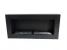 Super simple and sleek black bioethanol fireplace for wall mounting