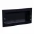 Texas biofire - Black wall mounted bioethanol fireplace with safety glass