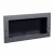 Texas bioethanol fireplace - Steel wall mounted fireplace with safety glass