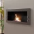 Texas bioethanol fireplace - Steel wall mounted fireplace with safety glass