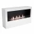 ScandiFlames Bismarck White - 120cm Wide Freestanding Bioethanol Fireplace