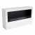 ScandiFlames Bismarck White - 120cm Wide Freestanding Bioethanol Fireplace