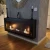 Large Black Bio Ethanol Fireplace