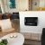 Ocean - Low-cost wall fireplace in black with a length of 60 cm