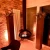 Toronto Black two-sided ceiling mounted bioethanol fireplace