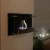 Black Wall Mounted Fireplace