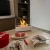 White bio fireplace